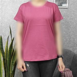 تیشرت ساده زنانه مداد رنگیفری سایز  ( مناسب سایز 40 تا 46) جنس  نخ پنبه