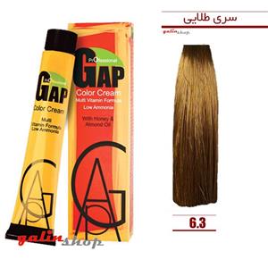 کیت رنگ مو گپ سری طلایی مدل بلوند طلایی تیره شماره 6.3 Gap Gold Hair Color Model Golden Dark Blonde no 6.3