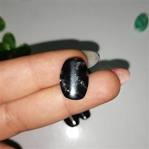دکمه لباس شیشه ای رنگ مشکی کوچک بسته 8 عددی