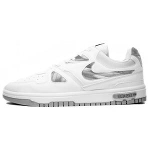 کفش ونس مردانه مدل ایرفورس نایک سلی رنگ سفید طوسی