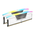 Corsair VENGEANCE RGB White 32GB 16GBx2 5200MHz CL40 DDR5 Memory