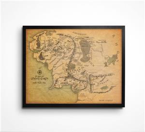 نقشه middle earth  – TLOTR