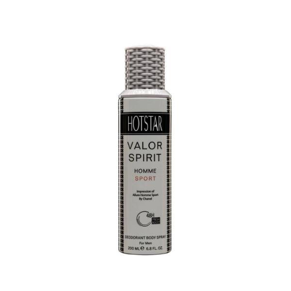 اسپری دئودورانت مردانه هات استار مدل Valor Spirit حجم 200 میلی لیتر