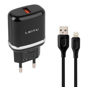 شارژر دیواری لیتو مدل LH-26 18W به همراه کابل تبدیل لایتنینگ