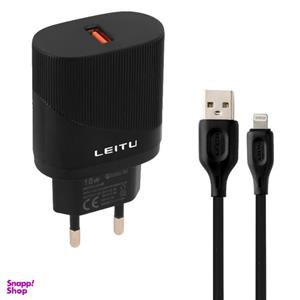 شارژر دیواری لیتو مدل LH-28 18W به همراه کابل تبدیل لایتنینگ/USB-C