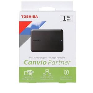 هارد اکسترنال Toshiba یک ترا 1 مدل Canvio Partner ظرفیت 1TB Black External Hard Drive 