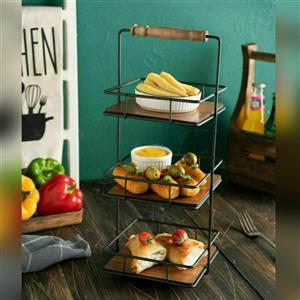 استند3طبقه دسته چوبی