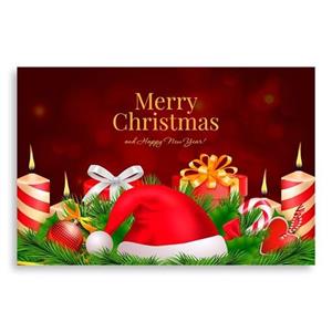 تابلو شاسی طرح کریسمس سال نو میلادی مدلNV0136