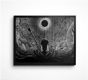 پوستر  ماه کامل – پنل مانگا سایز a5 کد 509