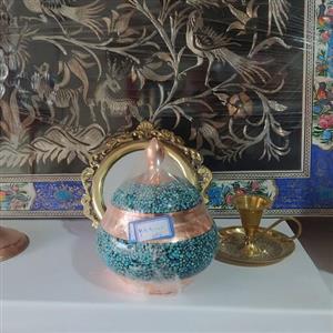 قندان مس فیروزه کوب 13
