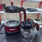 چایساز  دلمونتی ایتالیا-چایساز روهمی دلمونتی-چایساز  با  کلید دم آور و گرم نگهدار-چایساز قرمز