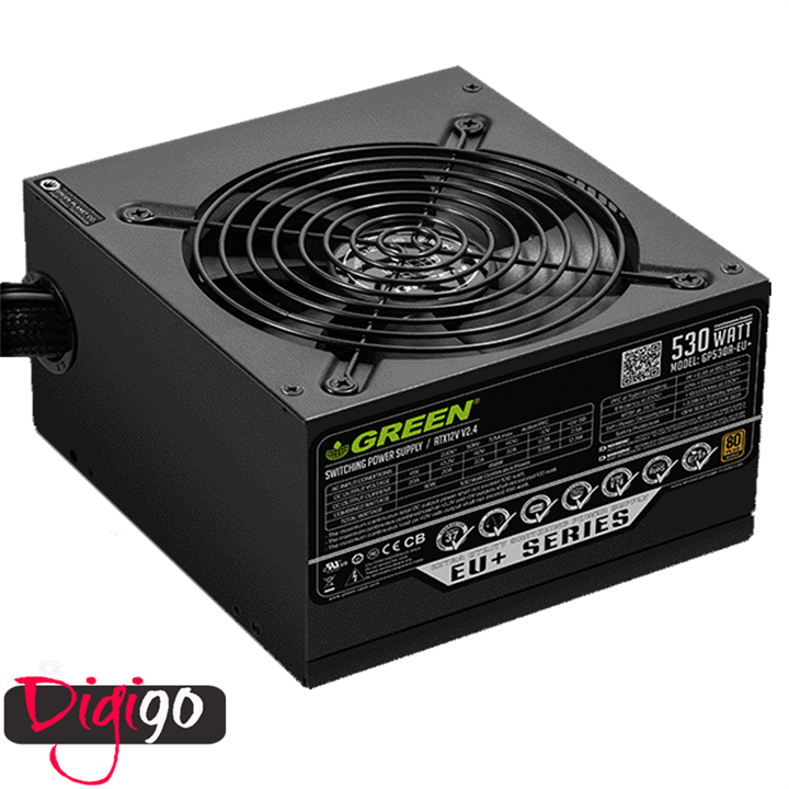 Green GP530A-EUD Semi Modular Computer Power Supply