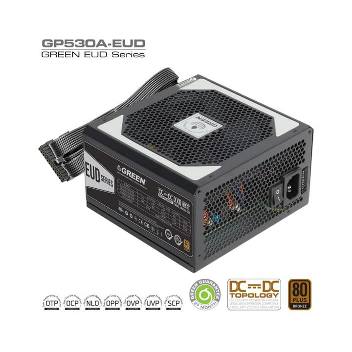 Green GP530A-EUD Semi Modular Computer Power Supply
