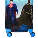 چمدان کودک مدل بتمن و سوپرمن کد 1 ( 16 اینچ )