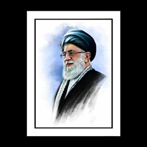قاب عکس رهبر معظم انقلاب تصویر سید علی خامنه ای با کیفیت بسیار بالا