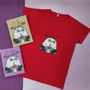 تیشرت نخ پنبه طرح خرس