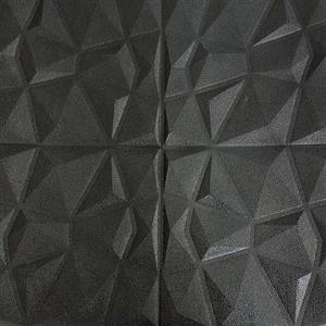دیوارپوش فومی پشت چسبدار کریستال مشکی (پسکرایه)