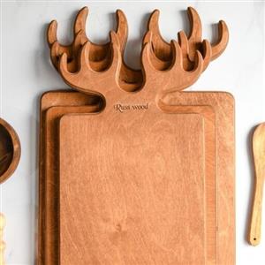 تخته سرو مستطیل شاخ گوزنی (کوچک) 