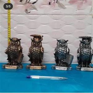 جغد دکتر جفتی در دورنگ برنز و سیلور  رنگ ثابت