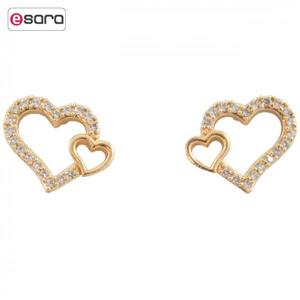 گوشواره ژوپینگ مدل دو قلب
