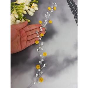 ریسه مومجلسی دخترانه وزنانه کارشده با مارکیزومروارید