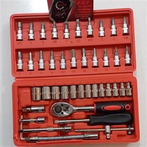 ابزار جعبه بکس  و جعبه ست سر پیچگوشتی و اچار  آلن ستاره و آلن شش گوش