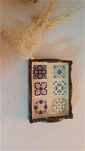 سینی چوبی کاشی کاری شده