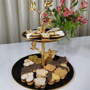 شیرینی خوری طلایی مشکی 