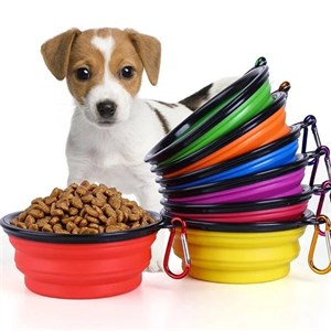 ظرف غذای مسافرتی تاشو سگ و گربه