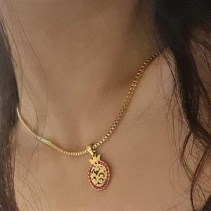 گردنبند انار  طرح طلا 1