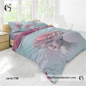 روتختی سه بعدی گلدار بنفش