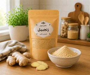 پودر زنجبیل درجه یک عمومسعود بسته 100 گرمی