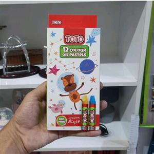 مداد شمعی (پاستل) 12 رنگ توتو
