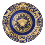 بشقاب دکوری روزنتال آلمان Rosenthal meets Versace Hängedekoration Ikarus Medusa blue Wandteller 30 cm