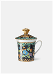 لیوان درب دار چینی روزنتال ورساچه ایتالیا VERSACE GOLD IVY TASSE