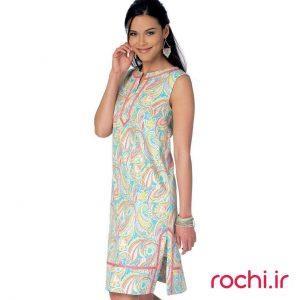 الگوی خیاطی پیراهن زنانه صدف کد 9801