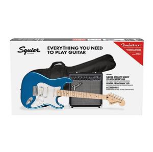 SQUIER AFFINITY STRATOCASTER MN HSS PACK – Lake Placid Blue