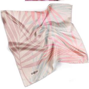 دستمالسر صورتی  یا دستمال گردن آبرنگی  پاستلی آبی صورتی یا باندانا  نخی قواره 45