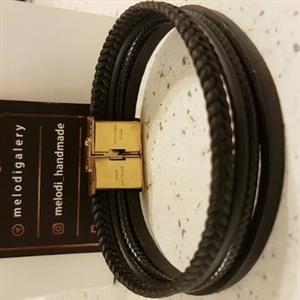 دستبند چرم مردانه