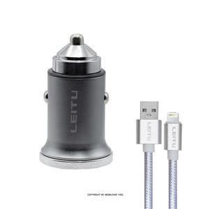 شارژر فندکی لیتو مدل LC-C19 به همراه کابل USB-Type C