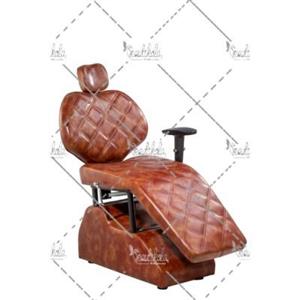 صندلی آرایشگاهی زنانه طرح برقی با چرم رنگی