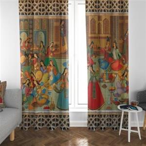 پرده پانچی 140 در 300 سانتیمتر کد PD-9013