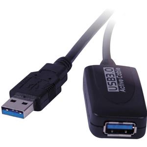 کابل افزایش طول USB 3.0 فرانت مدل FN-U3CF100 به طول 10 متر با آداپتور