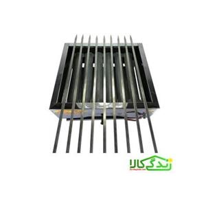 کباب پز گازی استیل 40 سانت(ضمانت 1 ساله)