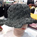 کلاه  دستبافت ساحلی  نخ رافیا در طرح و رنگ مد نظر شما  کیف و کلاه ست