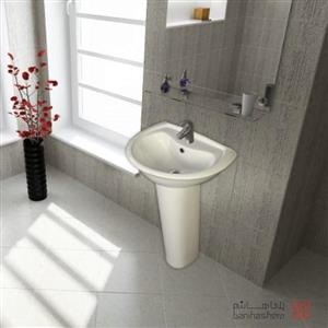 روشویی پایه دار گلسار مدل لوتوس