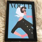 تابلو عکس دختر VOGUE