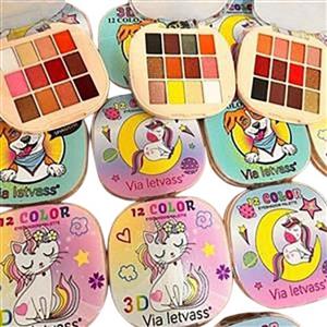 پالت سایه چشم فانتزی 12 رنگ via letvass