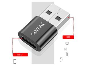 تبدیل تایپ سی به USB یسیدو مدل Yesido GS09 ا Yesido Type-C To USB Dongle GS09