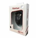 ماوس hanrox با پورت usb مدل m100  مشکی 30 گرم خوش دست